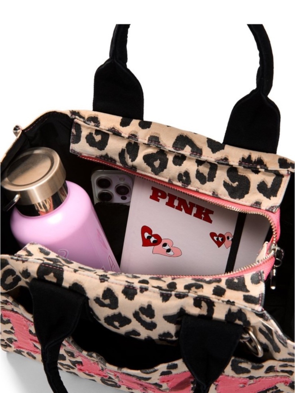 PINK Victoria’s Secret Mini Leopard Crossbody Tote Bag - Picture 5 of 5